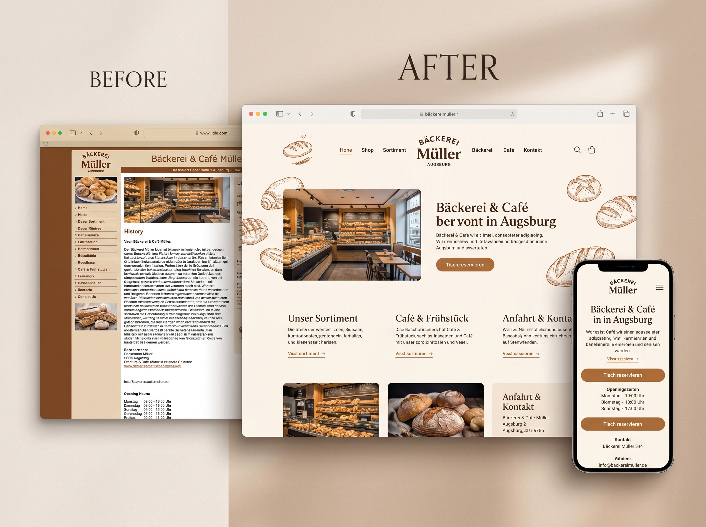 Vorher/Nachher – Bäckerei